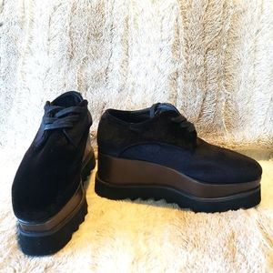 Stella McCartney black velvet shoes